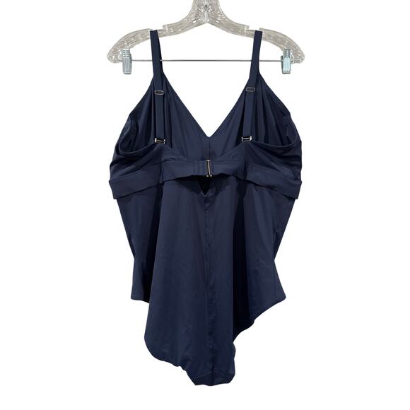 SPANX Navy Blue Sunkissed Classic One Piece Swimsuit 2XL - Picture 2 of 4